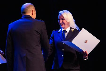 Slavnostna podelitev listin o napredovanju v čine gasilski častnik, višji gasilski častnik in visoki gasilski častnik (39)